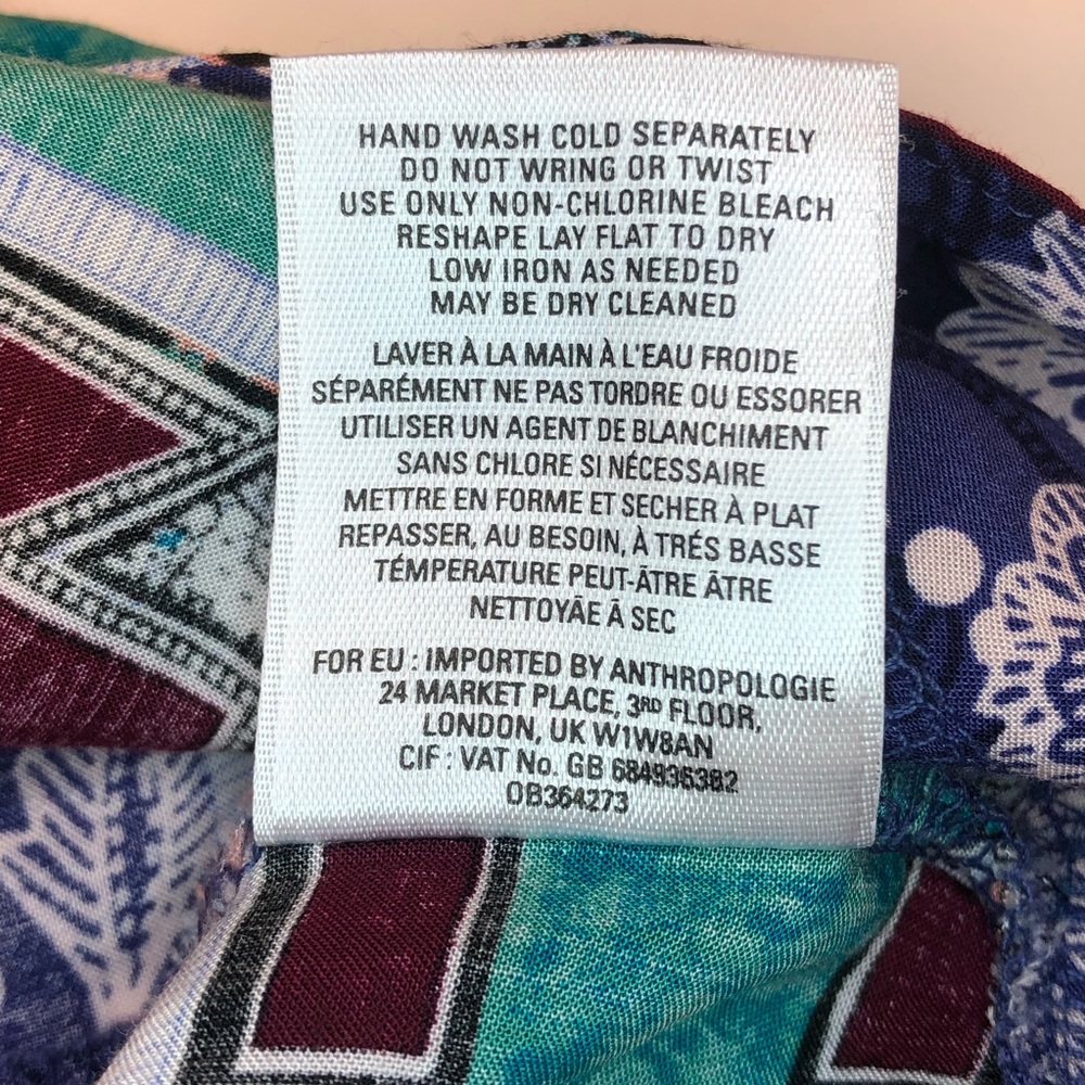 Anthropologie Lace Floral Tunic Top Dress Small - Picture 11 of 13